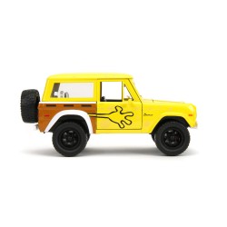 Ford Bronco W/ Bob l'éponge figure HOLLYWOOD RIDES 1973 - Jada Ford Bronco W/ Bob l'éponge figure HOLLYWOOD RIDES 1973 - Jada
