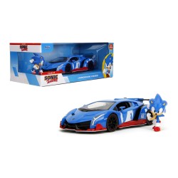 Lamborghini Veneno W/ SONIC Figure HOLLYWOOD RIDES - Jada