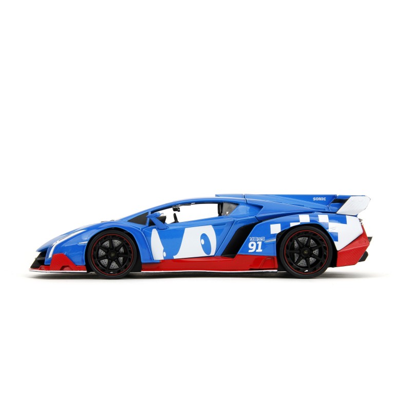 Lamborghini Veneno W/ SONIC Figure HOLLYWOOD RIDES - Jada