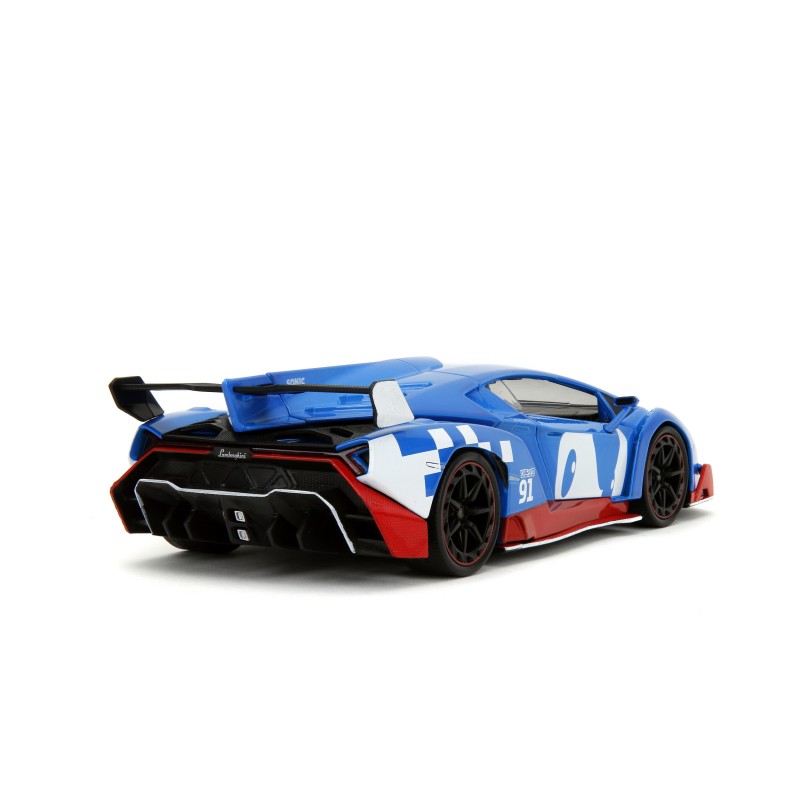 Lamborghini Veneno W/ SONIC Figure HOLLYWOOD RIDES - Jada