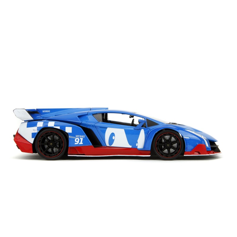 Lamborghini Veneno W/ SONIC Figure HOLLYWOOD RIDES - Jada