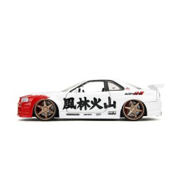 Nissan Skyline GTR R34 W/Ryu's figure HOLLYWOOD RIDES - Jada