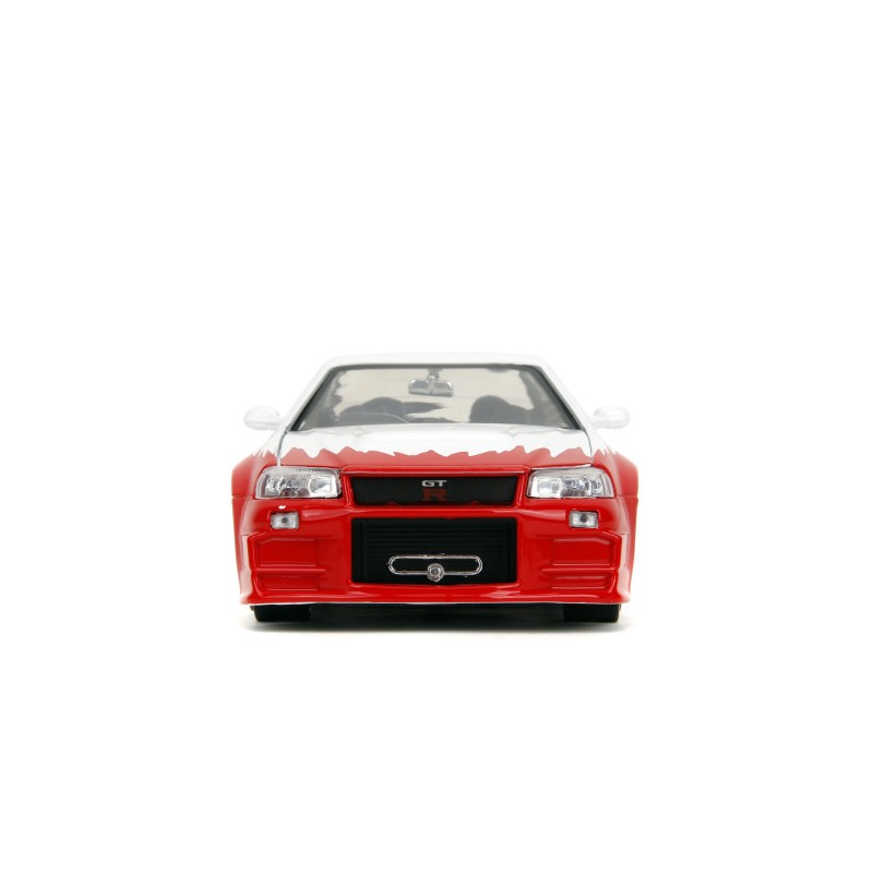 Nissan Skyline GTR R34 W/Ryu's figure HOLLYWOOD RIDES - Jada