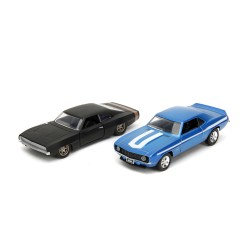 Twin pack Chevrolet Camaro / Dodge Charger Wide Body FF - Jada