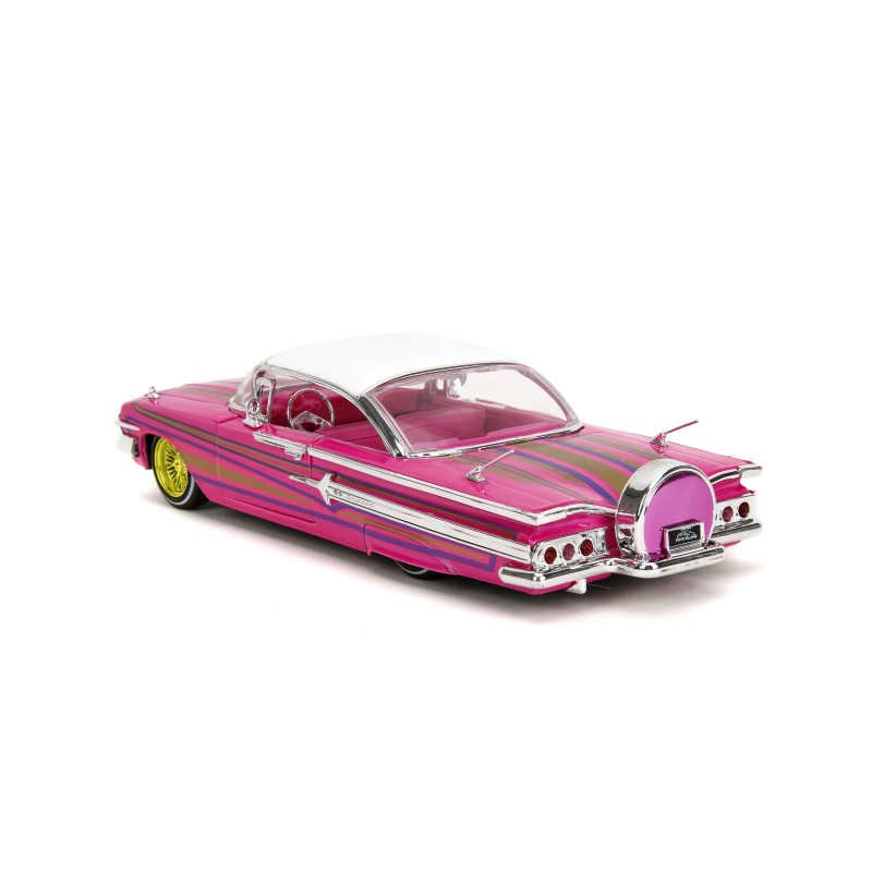 1:24 1960 Chevrolet Impala Low Rider -- Pink w/Pinstripes