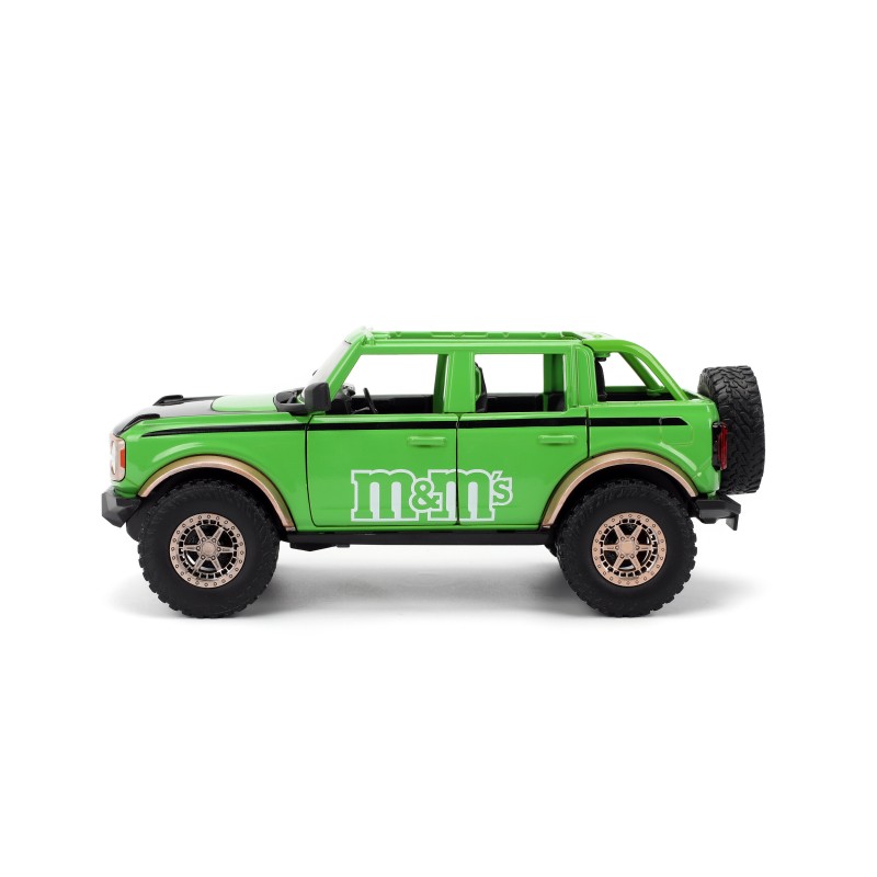 Ford Bronco W/M&M's Green Figure HOLLYWOOD RIDES 2021 - Jada