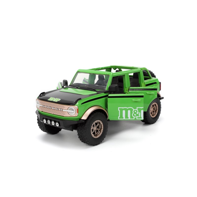 Ford Bronco W/M&M's Green Figure HOLLYWOOD RIDES 2021 - Jada
