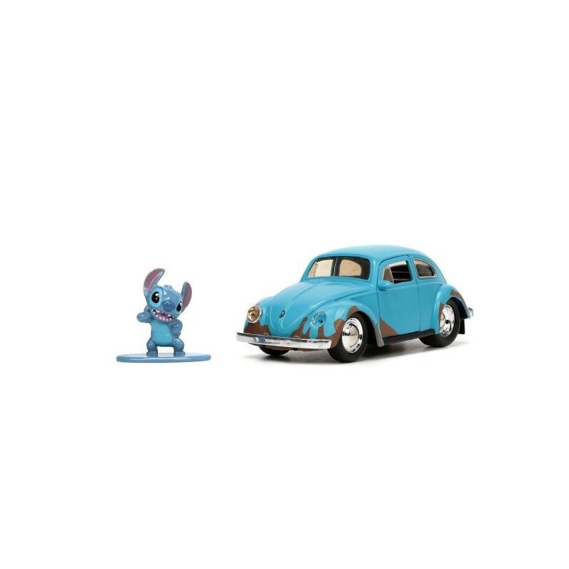 Volkswagen Beetle W/Stitch Figure HOLLYWOOD RIDES 1959 - Jada Volkswagen Beetle W/Stitch Figure HOLLYWOOD RIDES 1959 - Jada