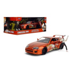 Toyota Supra W/Chainsaw man Figure HOLLYWOOD RIDES 1995 - Jada