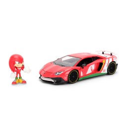 Lamborghini Aventador SV W/Knuckles figure HOLLYWOOD RIDES - Jada