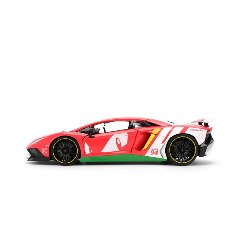 Lamborghini Aventador SV W/Knuckles figure HOLLYWOOD RIDES - Jada