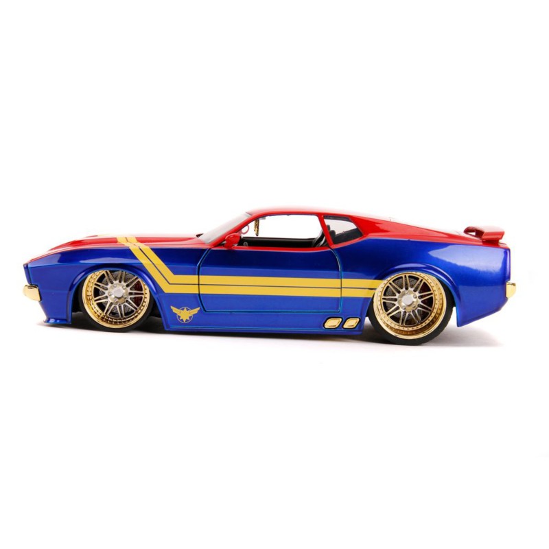 Ford Mustang Mach 1 W/Captain Marvel MARVEL 1973 - Jada