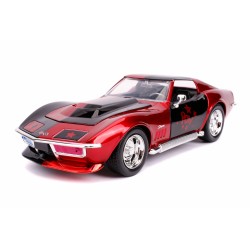 Chevrolet Chevy Corvette Stingray W/Harley Quinn Figure DC COMICS 1969 - Jada