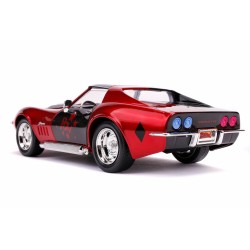 Chevrolet Chevy Corvette Stingray W/Harley Quinn Figure DC COMICS 1969 - Jada