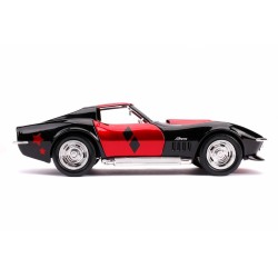 Chevrolet Chevy Corvette Stingray W/Harley Quinn Figure DC COMICS 1969 - Jada