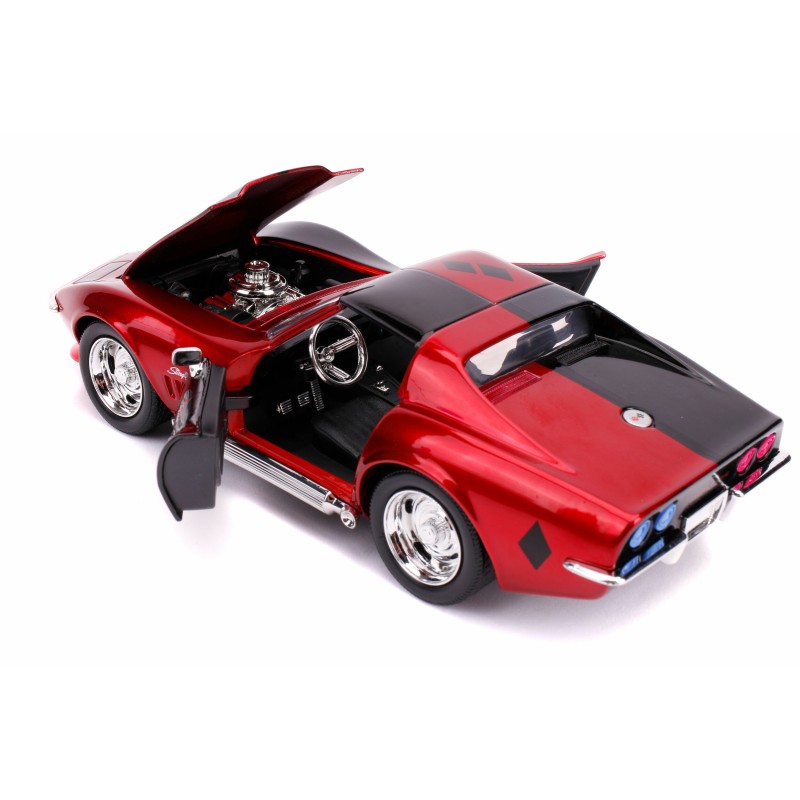 Chevrolet Chevy Corvette Stingray W/Harley Quinn Figure DC COMICS 1969 - Jada