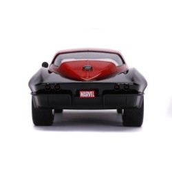 Chevrolet Chevy Corvette W/Black Widow Figure MARVEL 1966 - Jada