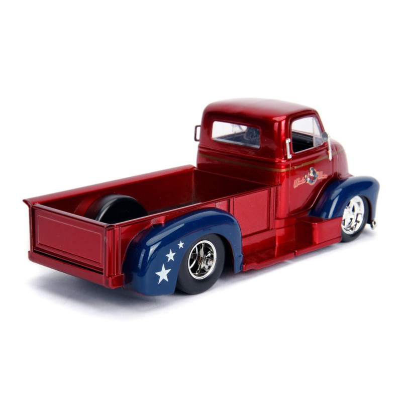 Chevrolet Chevy COE Pick Up W/Wonder Woman Figure DC COMICS 1952 - Jada