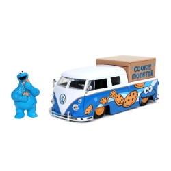 Volkswagen Bus W/ Cookie Monster's Figure HOLLYWOOD RIDES 1963 - Jada