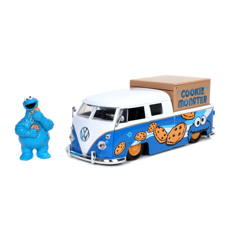 Volkswagen Bus W/ Cookie Monster's Figure HOLLYWOOD RIDES 1963