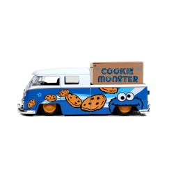Volkswagen Bus W/ Cookie Monster's Figure HOLLYWOOD RIDES 1963 - Jada