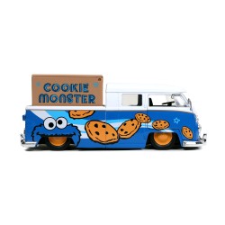 Volkswagen Bus W/ Cookie Monster's Figure HOLLYWOOD RIDES 1963 - Jada