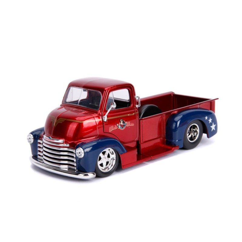 Chevrolet Chevy COE Pick Up W/Wonder Woman Figure DC COMICS 1952 - Jada