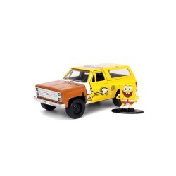 Chevrolet K5 Blazer W/Spongebob Figure HOLLYWOOD RIDES 1980 - Jada