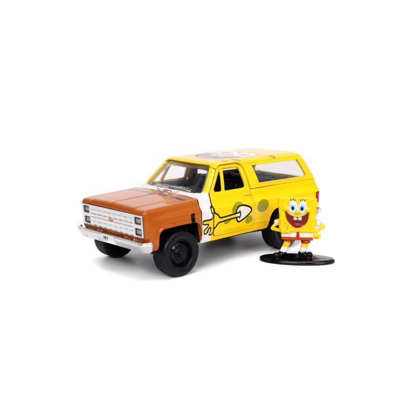 Chevrolet K5 Blazer W/Spongebob Figure HOLLYWOOD RIDES 1980 - Jada