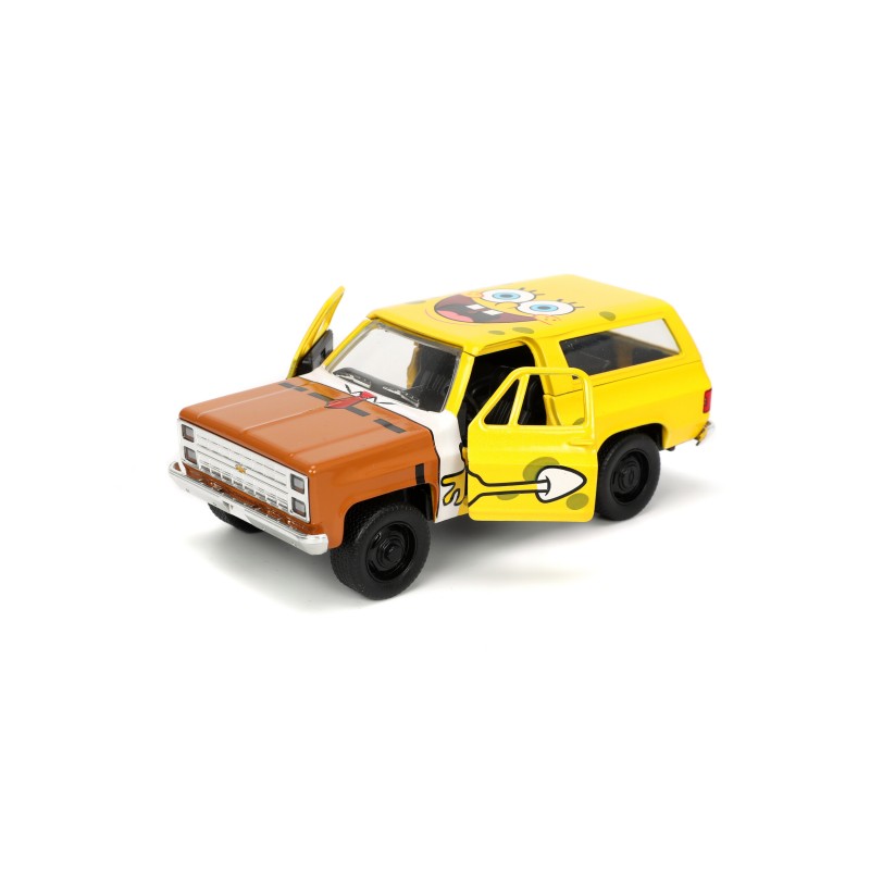 Chevrolet K5 Blazer W/Spongebob Figure HOLLYWOOD RIDES 1980 - Jada