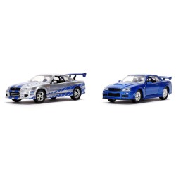 Twin Pack FF Nissan GTR R34 FF 2002 - Jada