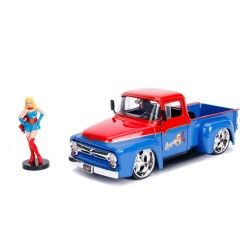 Ford F100 W/Super Girl Figure DC COMICS 1956 - Jada