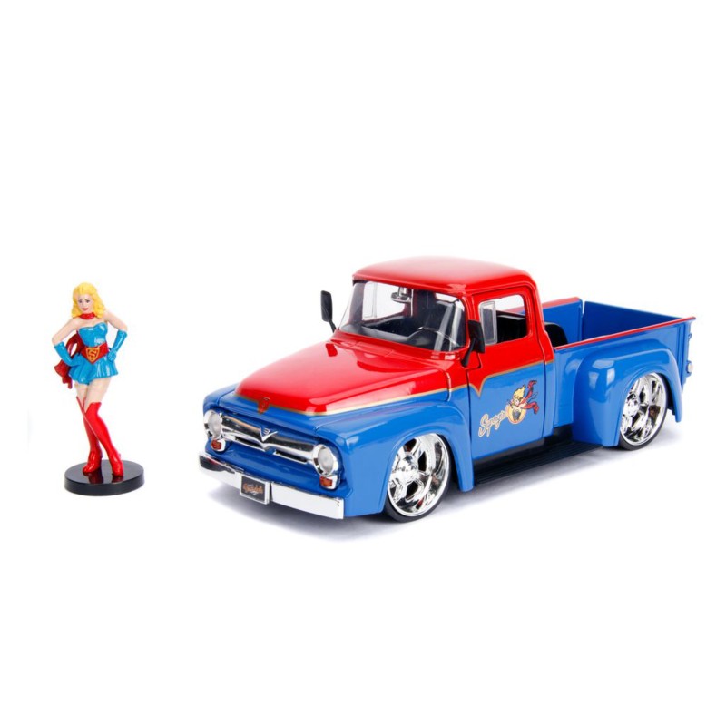 Ford F100 W/Super Girl Figure DC COMICS 1956 - Jada