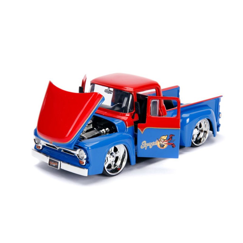 Ford F100 W/Super Girl Figure DC COMICS 1956 - Jada