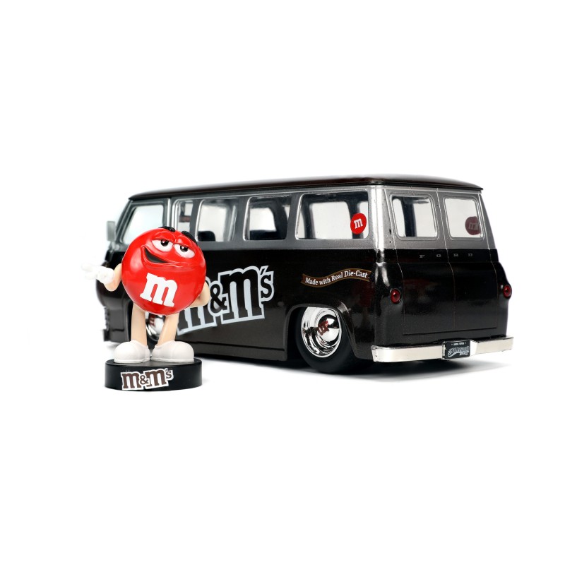 Ford Econoline Bus W/M&M's Red Figure HOLLYWOOD RIDES 1965 - Jada
