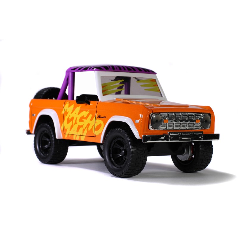 Ford Bronco W/ Macho man's Figure HOLLYWOOD RIDES 1973 - Jada