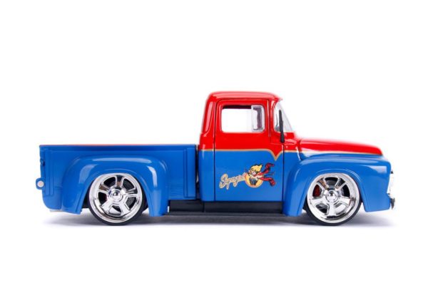 Ford F-100 W/Super Girl Figure  1956